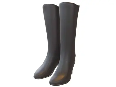 Knee Boots V1 001 Low-poly 3D model
