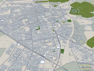 Hail Saudi Arabia Low-poly 3D model