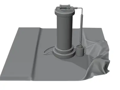 Sci-fi capsula 2 Low-poly 3D model