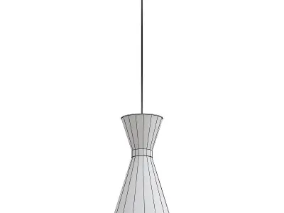 PENDANTS pendant light with gold accents 3D model