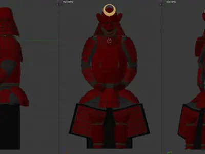 Samurai Armor 3D model buy