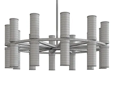 Revolve CH3090 Chandelier Low-poly 3D model