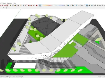Sketchup Cultral Center G10 3D model