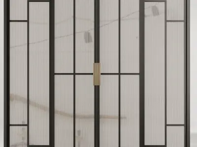 Entrance door set21 3D model