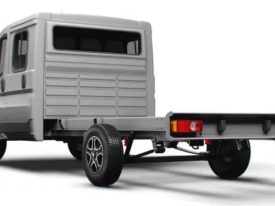 Peugeot Boxer Chassis DoubleCab L4 2026 3D model