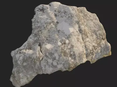 3d scanned nature stone 013 Low-poly 3D model