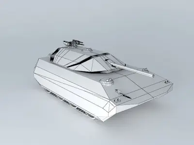 CT72B Puma Combat tank model 72 Free 3D model