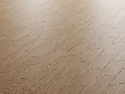 Unda Parquet By Foglie D Oro 3D model