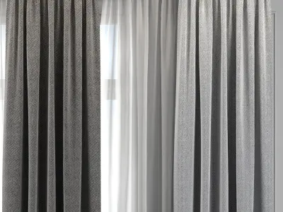 Curtain Set 297 3D model