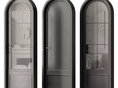 French arch doors 3D model