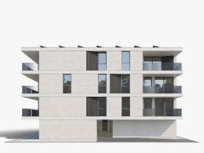  Apartment House 028 with Interior 