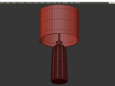  Newell Table Lamp Low-poly 3D model