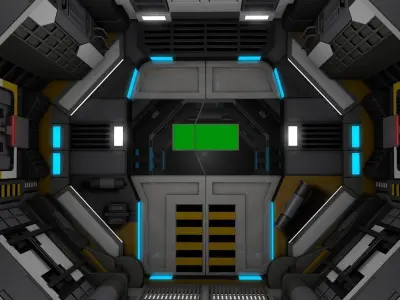 Sci Fi Corridor  3D model