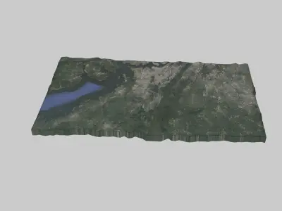 Yonkers City Low-poly 3D model