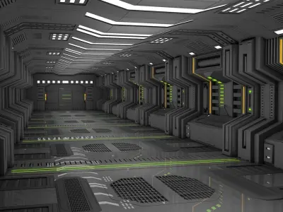 Sci Fi Corridor  3D model