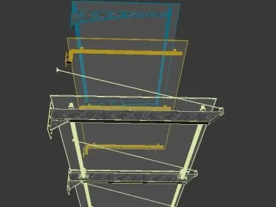 Glass canopy 3D model