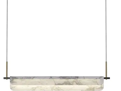 Years Alabaster Pendant Light 3D model