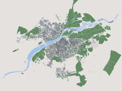 Badajoz City Spain 3D model