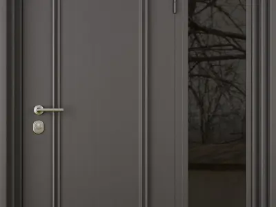 Entrance door set28 3D model