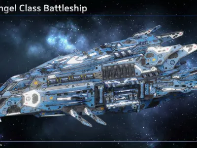 Spaceship Capital Ship Collection I 3D Model Pack