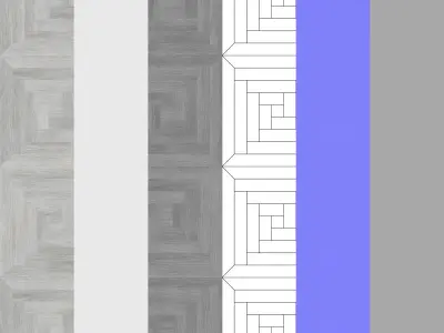 Parquet - Laminate - Wooden floor 3D model 35
