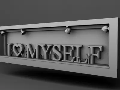 STATUE-LOVE MYSELF 3D model