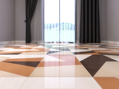 Marble Floor Set 9 3D model