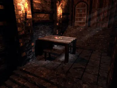 Medieval Dungeon - Modular Low-poly 3D model