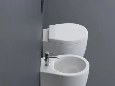 GALASSIA WC smartB - XES art 9906 art 9907 Low-poly 3D model