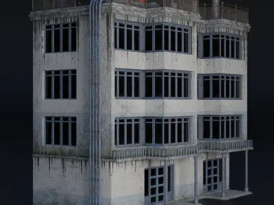 BUILDING URBAN AREA HONGKONG JAPAN CHINA ASIAN 06 Low-poly 3D model