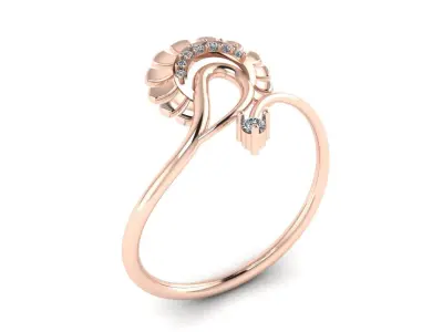 Jewelry Diamond Light Ring 16 3D print model