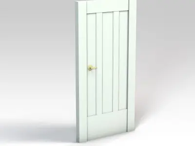 White door Free 3D model