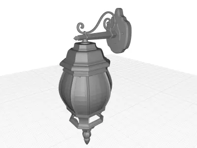 Vada Outdoor Wall Lantern 3D model