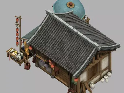 Beijing City Construction - grocery store 06 3D model