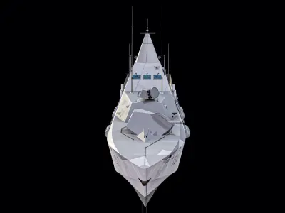  Rigged HSwMS Visby Class Corvette K34 PBR 