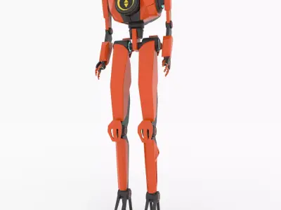 Robot orange 3D model