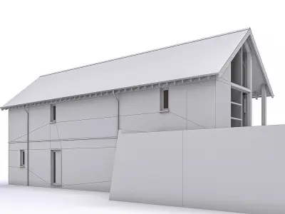 Townhouse 07 Low-poly 3D model purchase