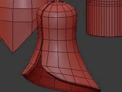 Untitled three concrete pendant lights 3D model