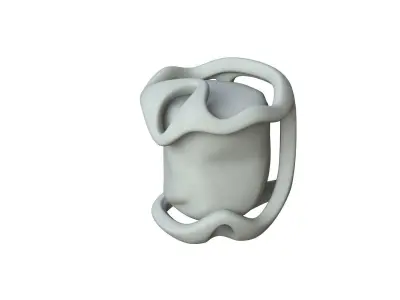 SciFi Shape Object Low Poly Low-poly 3D model 35