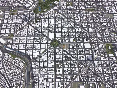 Belo Horizonte Low-poly 3D model