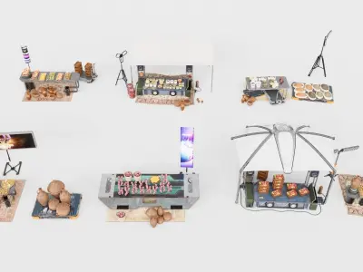 Souk SetA middle east 3D model