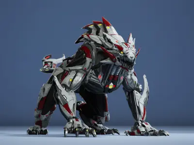 Sci-Fi HellCat Low-poly 3D model