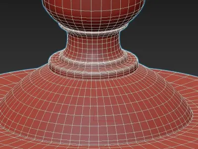vitaluce table lamp with light bulb on top 3D model