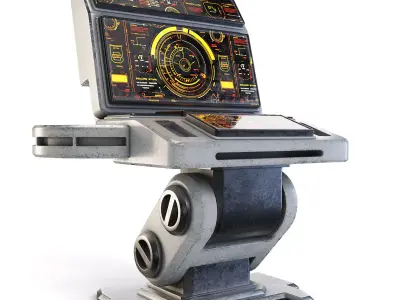 Space Station Computer 3D model