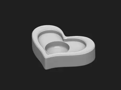 hearth candle holder 3D print model