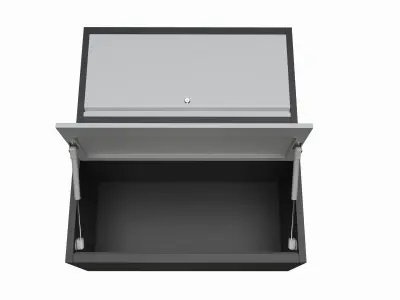 Metal Garage Wall Storage Shelves with Lock 3D model