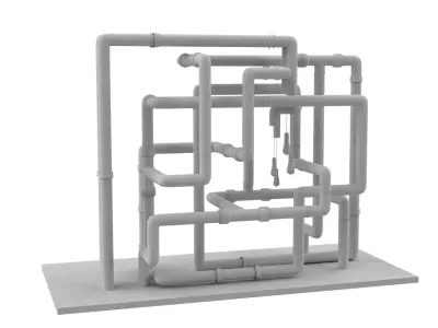 Pipe Industrial Custom Light Design 3D print model