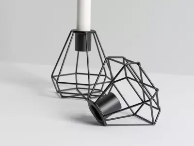 Diamond Candlestick 3D model