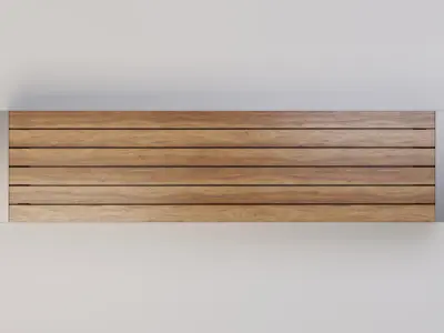 Modern Bench PBR Game Ready  Low-poly 3D model