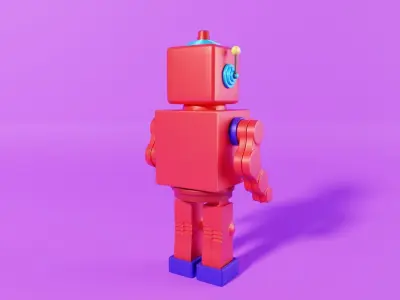 Toy Robot 3D model get